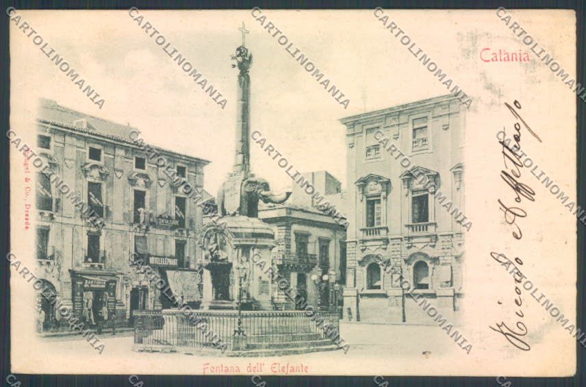 Catania Città Fontana Elefante cartolina ZB9001 – fronte