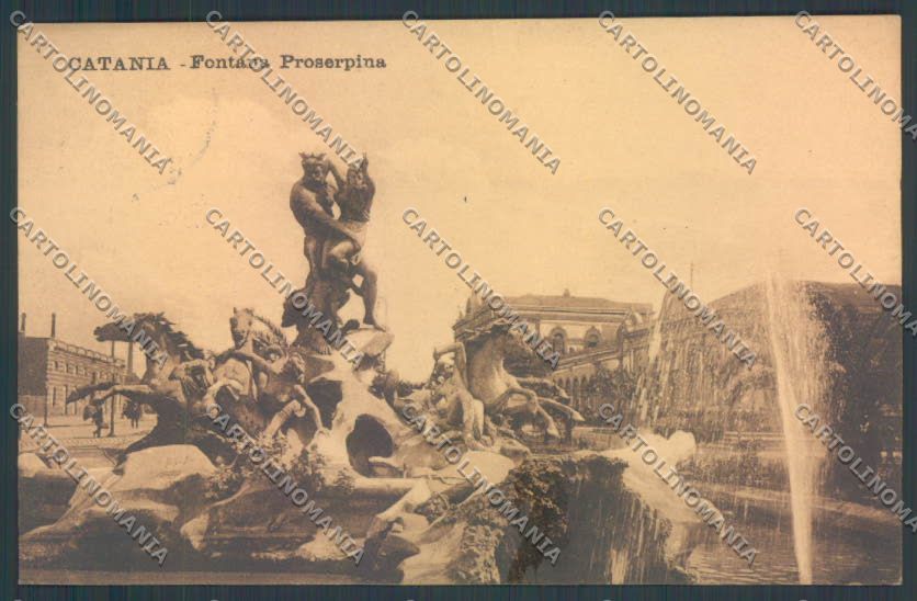 Catania Città Fontana Proserpina cartolina ZB9002 – fronte