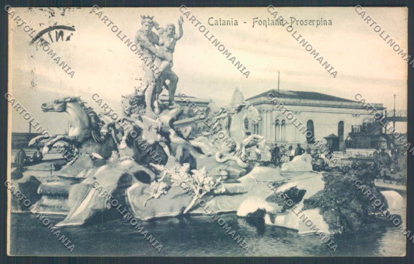 Catania Città Fontana Proserpina cartolina ZB9004 – fronte