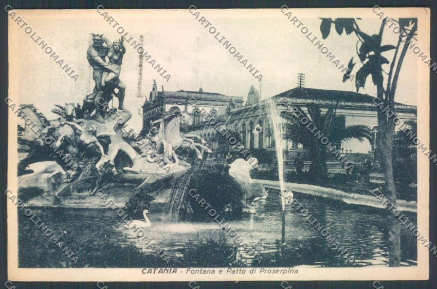 Catania Città Fontana Proserpina cartolina ZB9005 – fronte