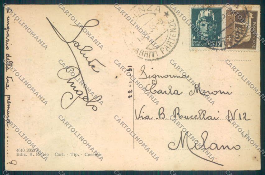 Cosenza Città cartolina ZB9007 – retro