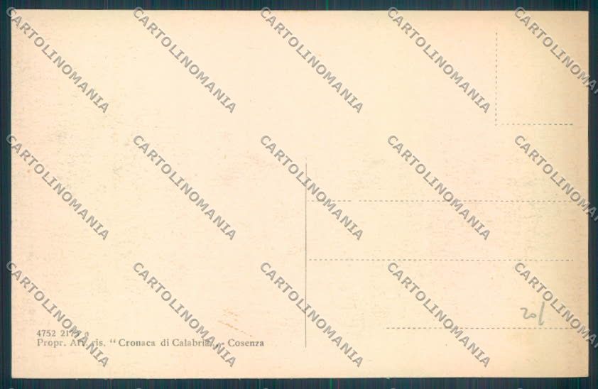 Cosenza Città cartolina ZB9009 – retro