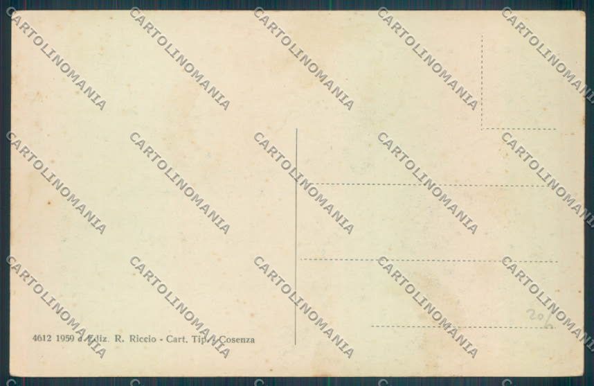 Cosenza Città ABRASA cartolina ZB9018 – retro
