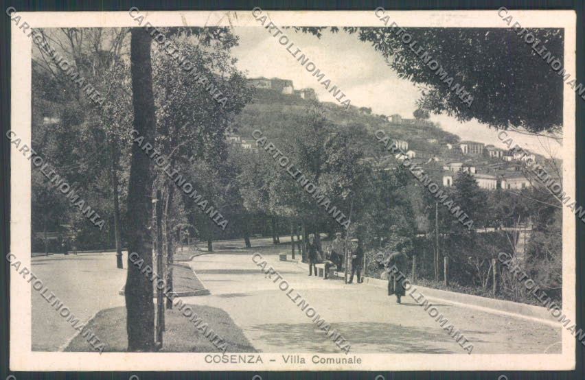 Cosenza Città Villa Comunale cartolina ZB9025 – fronte