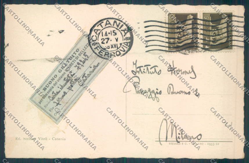 Catania Città Ognina cartolina ZB9035 – retro