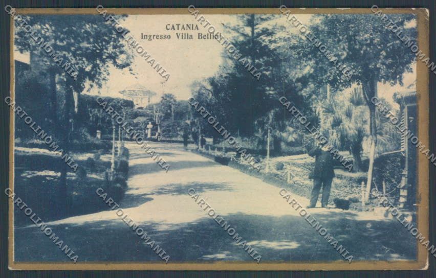 Catania Città Villa Bellini PIEGATA cartolina ZB9037 – fronte
