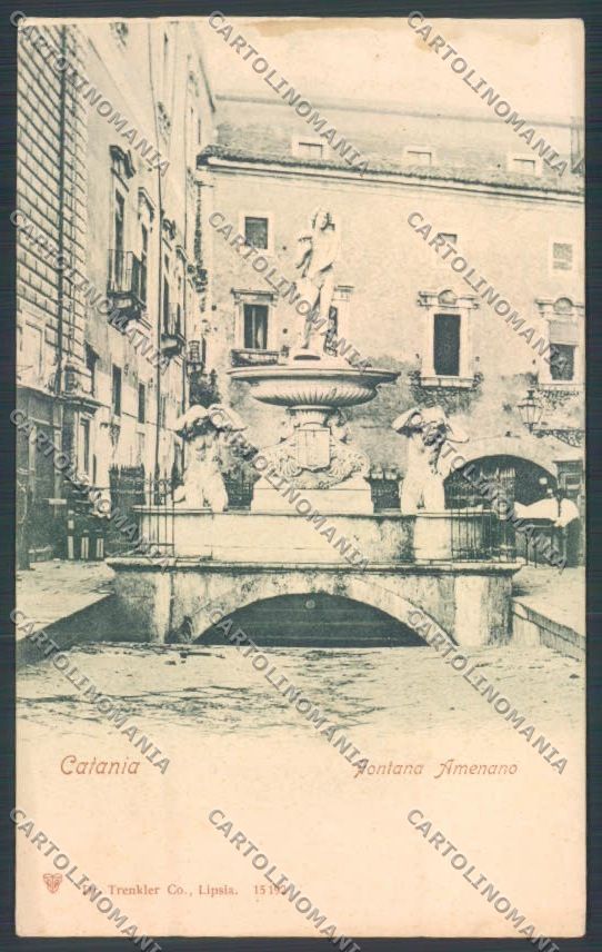 Catania Città Fontana Amenano cartolina ZB9038 – fronte