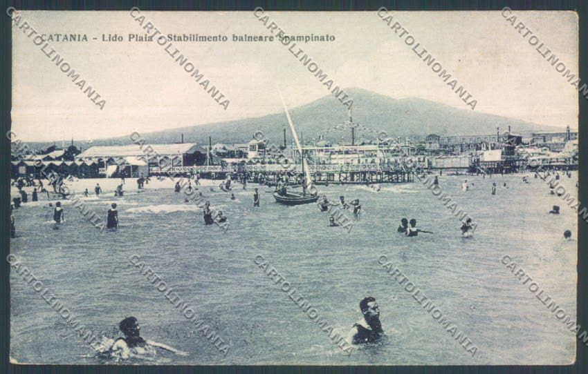 Catania Città Lido cartolina ZB9039 – fronte