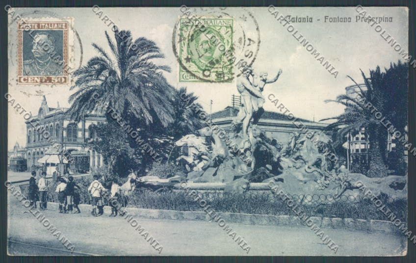 Catania Città Fontana Proserpina cartolina ZB9042 – fronte