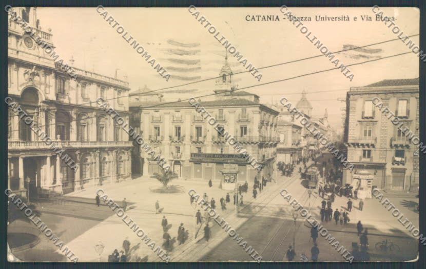 Catania Città Piazza Università Foto cartolina ZB9052 – fronte