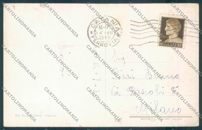 Catania Città Porto cartolina ZB9062 – retro