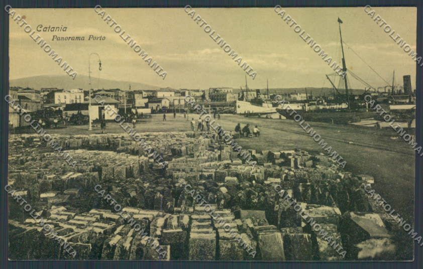 Catania Città Porto cartolina ZB9063 – fronte