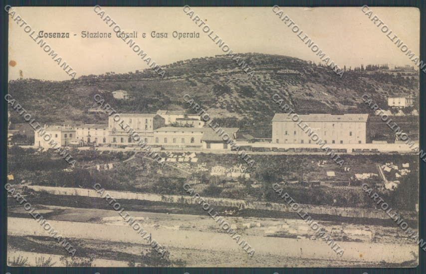 Cosenza Città Stazione Casa Operaia cartolina ZB9065 – fronte