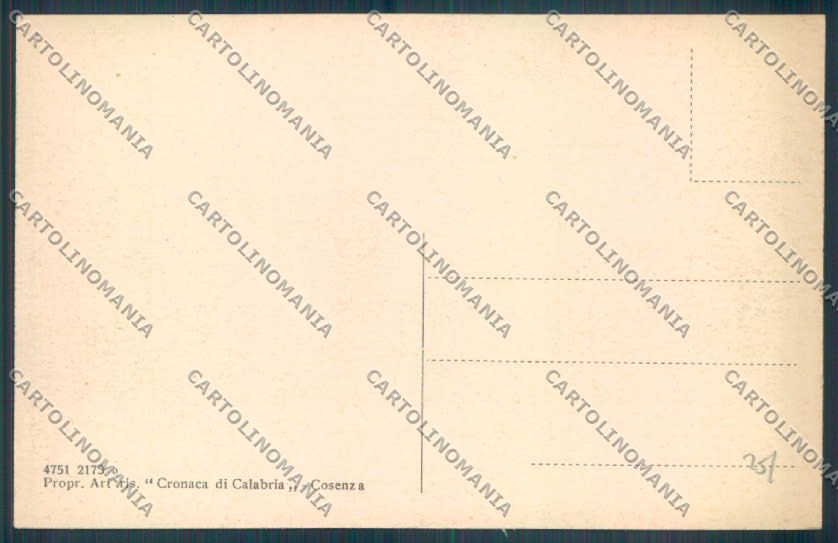 Cosenza Città cartolina ZB9071 – retro