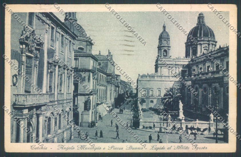 Catania Città PIEGHE cartolina ZB9073 – fronte