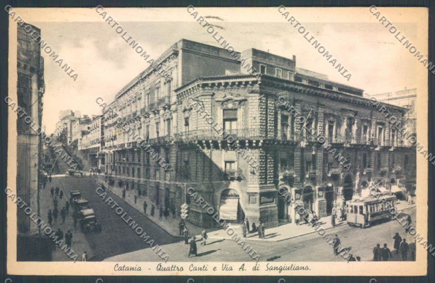 Catania Città Quattro Canti cartolina ZB9090 – fronte