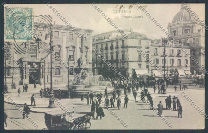 Catania Città PIEGHINA cartolina ZB9091 – fronte