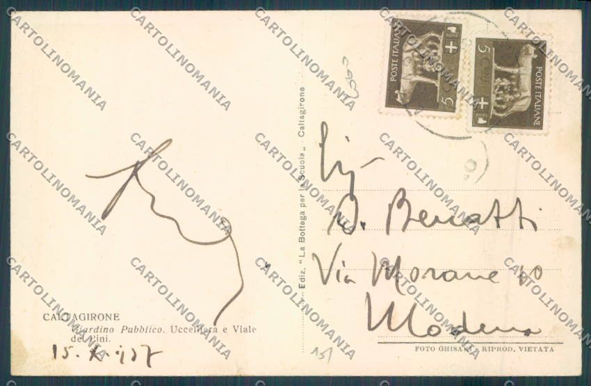 Catania Caltagirone cartolina ZB9107 – retro