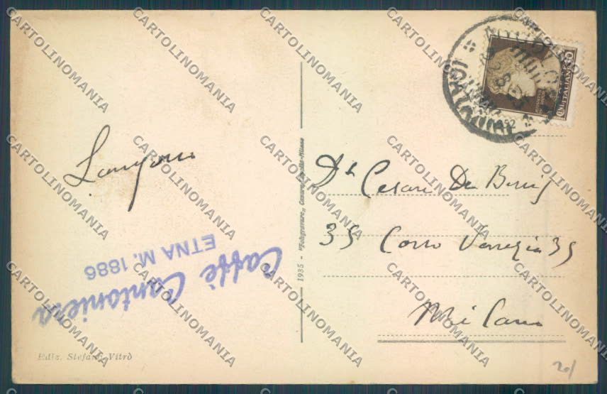 Catania Etna cartolina ZB9129 – retro