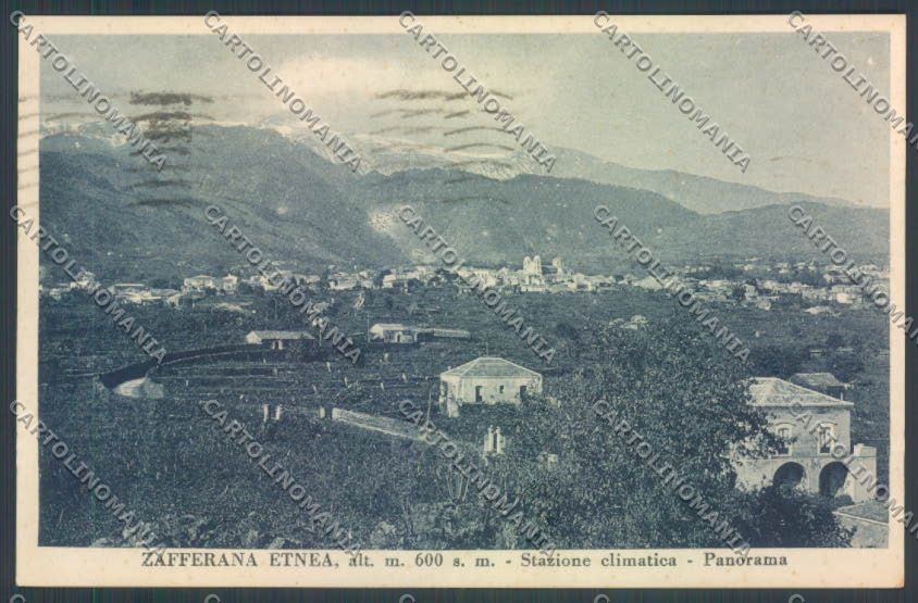 Catania Zafferana Etnea cartolina ZB9170 – fronte
