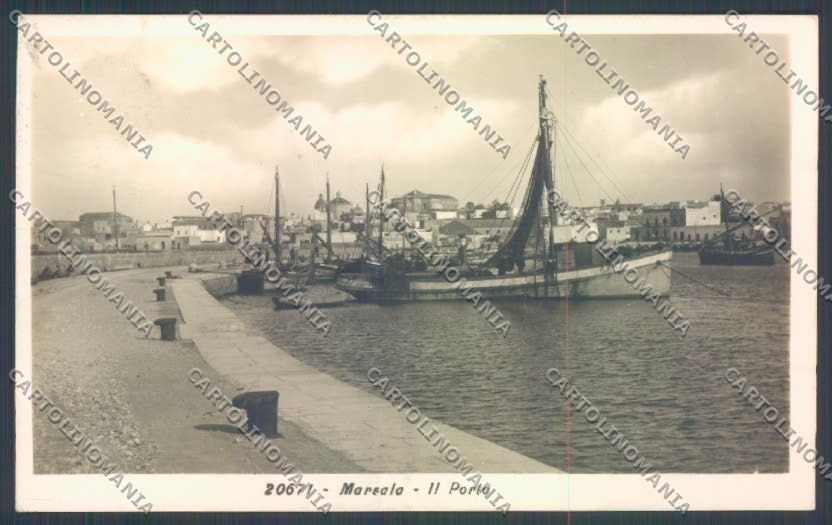 Trapani Marsala Porto Foto cartolina ZB9212 – fronte