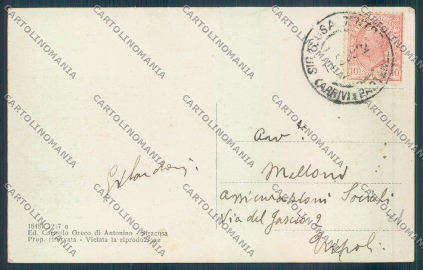 Siracusa Città cartolina ZB9263 – retro
