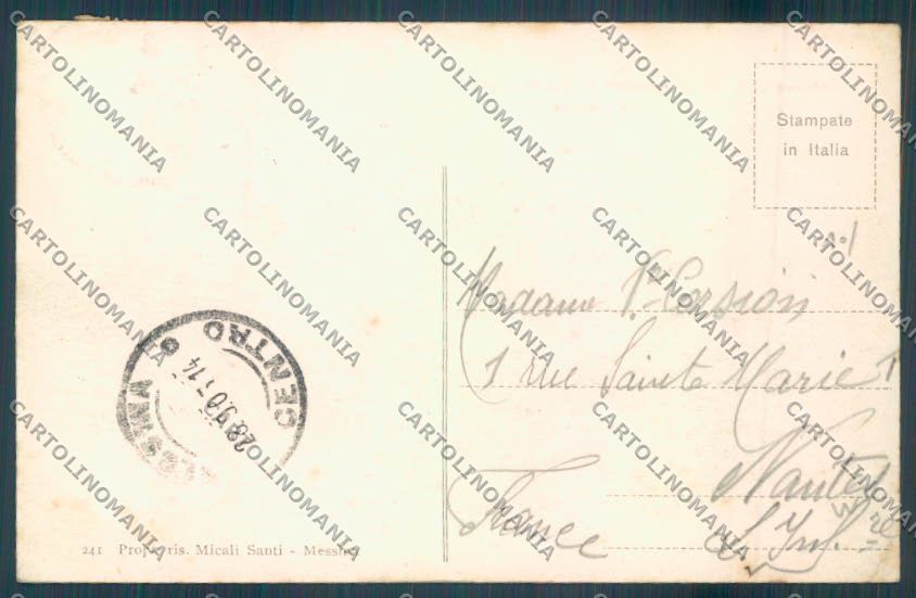 Messina Città cartolina ZB9312 – retro