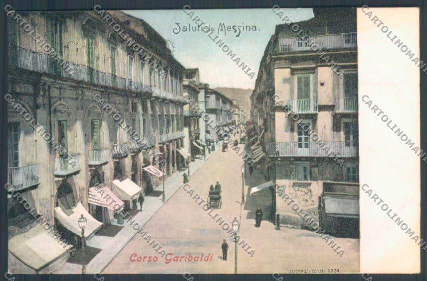 Messina Città Corso Garibaldi Alterocca cartolina ZB9330 – fronte