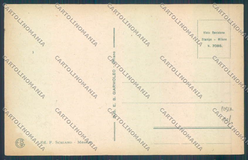 Messina Città Poste cartolina ZB9367 – retro