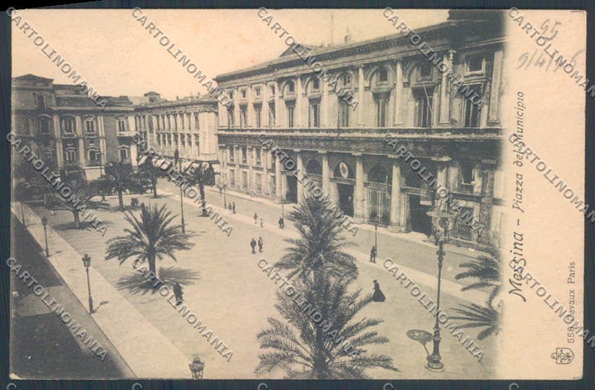 Messina Città Municipio cartolina ZB9390 – fronte