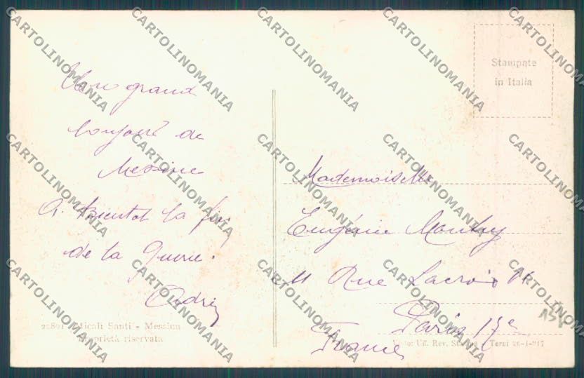 Messina Città cartolina ZB9405 – retro