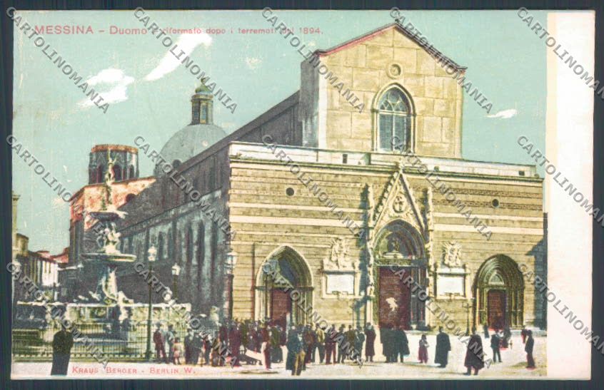 Messina Città ABRASA cartolina ZB9426 – fronte