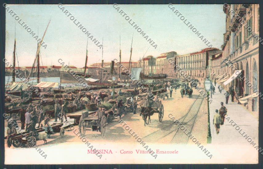 Messina Città Mercato cartolina ZB9435 – fronte