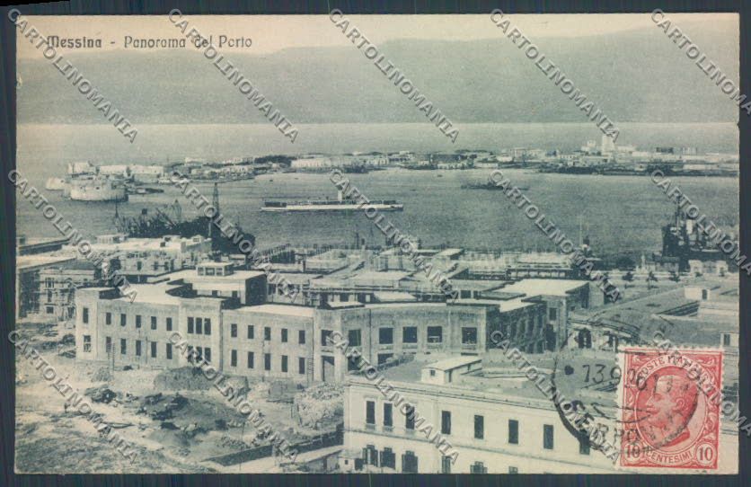 Messina Città Porto cartolina ZB9438 – fronte