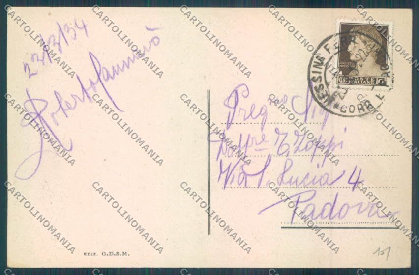 Messina Città cartolina ZB9443 – retro
