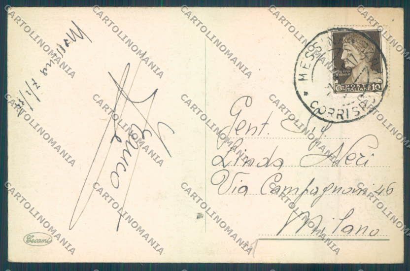 Messina Città cartolina ZB9445 – retro
