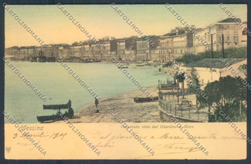 Messina Città ABRASA cartolina ZB9465 – fronte