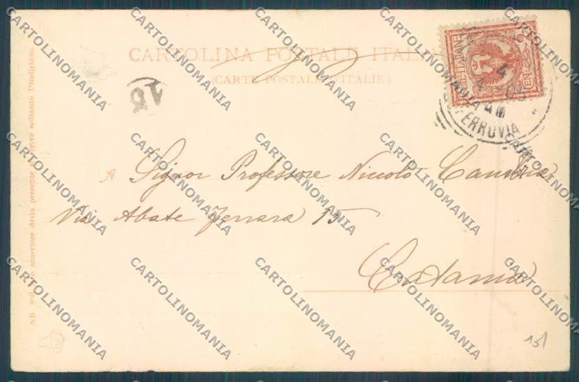 Messina Città ABRASA cartolina ZB9465 – retro
