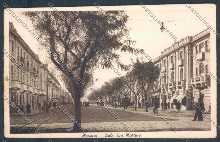 Messina Città Viale San Martino cartolina ZB9474 – fronte