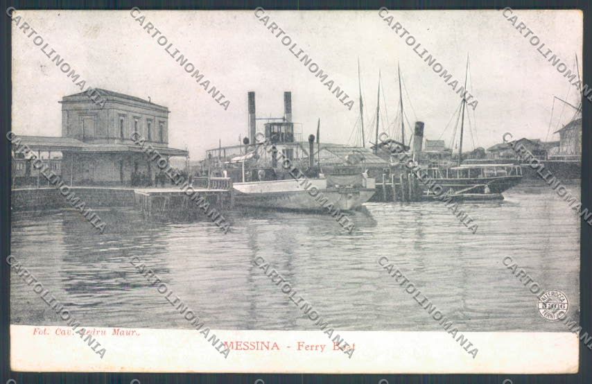Messina Città Ferryboat Alterocca ABRASA cartolina ZB9485 – fronte