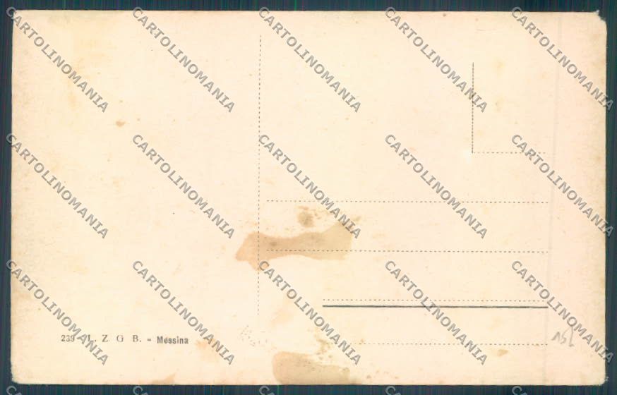 Messina Città Viale San Martino cartolina ZB9488 – retro