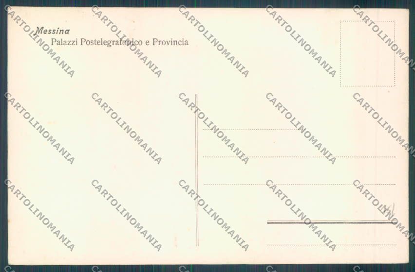 Messina Città Poste Foto cartolina ZB9499 – retro
