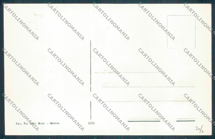 Messina Città Poste ABRASA cartolina ZB9534 – retro