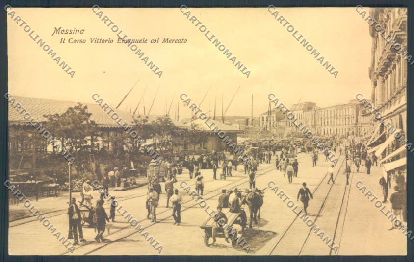 Messina Città Mercato cartolina ZB9538 – fronte
