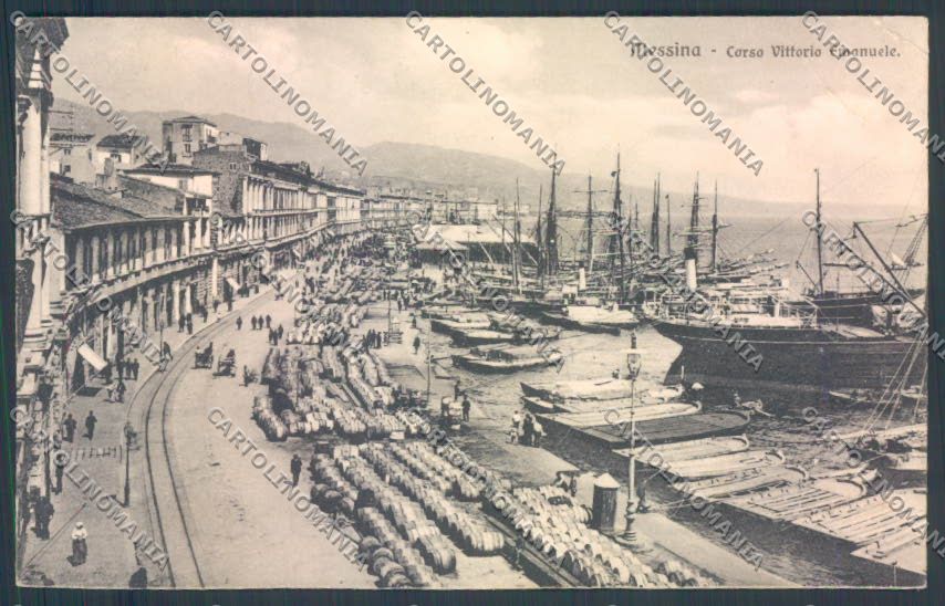 Messina Città Corso Vittorio Emanuele PIEGHINE cartolina ZB9551 – fronte