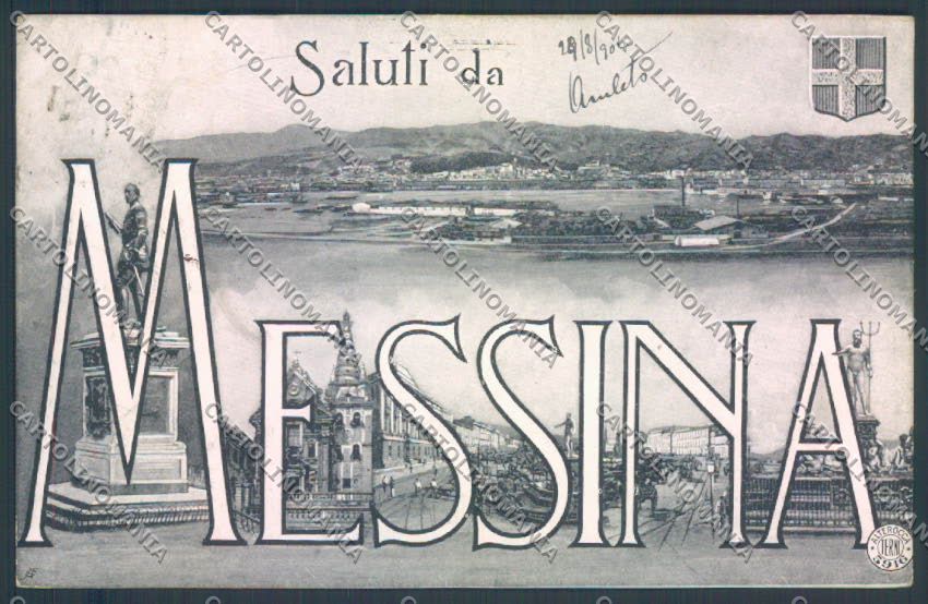 Messina Città Saluti da Alterocca cartolina ZB9557 – fronte