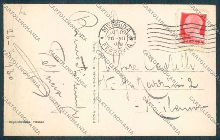Messina Città cartolina ZB9558 – retro