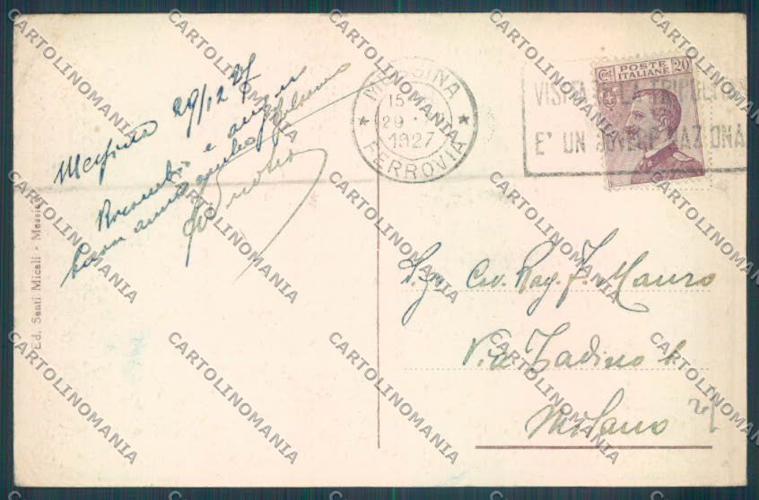 Messina Città cartolina ZB9559 – retro
