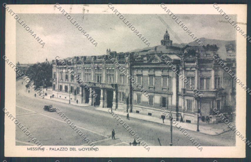 Messina Città Palazzo Governo PIEGA cartolina ZB9575 – fronte