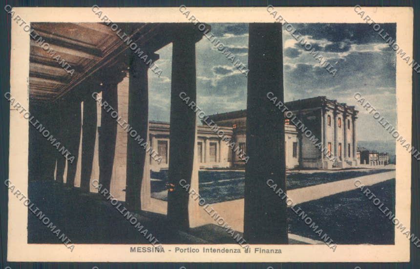 Messina Città Intendenza Finanza cartolina ZB9579 – fronte